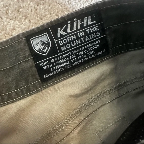 KÜHL Men’s Outdoor Hiking Shorts Size 32 Green Cotton Nylon - Picture 8 of 12